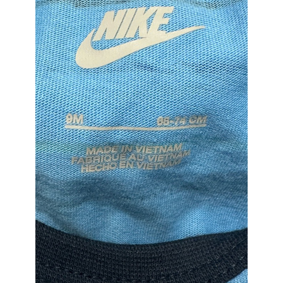 Nike Bodysuit Romper "Just Do It Hook & Loop" Graphic Multicolored Baby 9M NWT - Picture 7 of 7